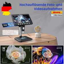 INSKAM 7 Zoll Digitalmikroskop 5MP 1200X IPS Display Münz Kamera 1080P LED