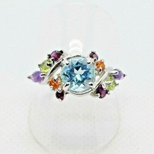 Multistein Multicolor Ring 925
