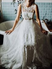 YolanCris Designer Brautkleid 34 36 Boho Vintage 