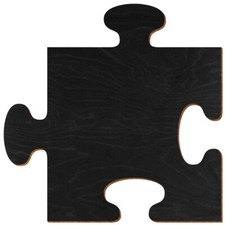 Holz Puzzle Anthrazit beidseitig lackiert Deko Basteln 3-50cm