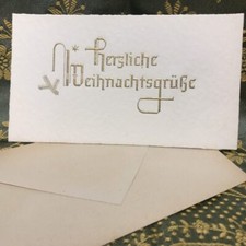 Weihnachtskarte mit Umschlag