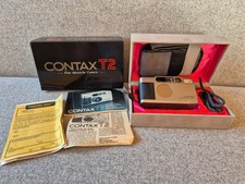 CONTAX T2 titan 35mm analoge Film Kamera Carl Zeiss 2.8 Sonnar   1. Hand TOP