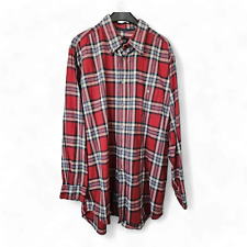 GLOBETROTTER, Langarmhemd, Größe XL, große rote Karos