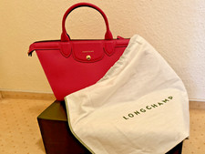 LONGCHAMP Tasche + Schultergurt LE PLIAGE HERITAGE in  Pink Neu Leder mittelgroß