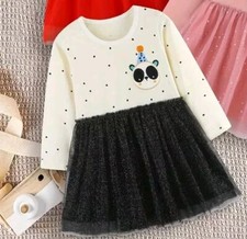 Mädchen Kleinkind Tutu Kleid Baumwolle Bestickt Festlich Größe 104 bis 116