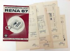 L20) Techn.Unterlagen DDR Vorzimmeranlage RENA67 Telefonanlage 1969 Telefon RFT