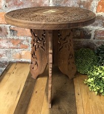 Folding Carved Sheesham Wood