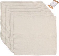 10 Stück Passiertuch Käsetuch Quadratisch Filtertuch 50 X 50Cm Weicher Baumwolle
