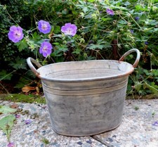 Wanne Pflanzschale Zink Griffe