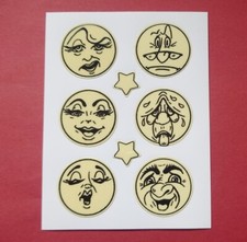 Stickeralbum Sticker Vintage 90er Jahre Glow in the dark hässliche Monde