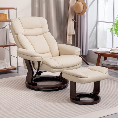 Homcom relaxsessel mit hocker - mit,