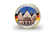 2 Euro vergoldet Römer Hessen