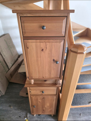 Schmale holzkommode braun - schmale,