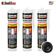 Kamin Ofen Dichtstoff 1500°C Schwarz 1-48 x 300ml Dichtmasse Hochtemperatur