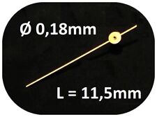 Sekundenzeiger 0,18mm langes Rohr GOLD 11,5mm - center second hand GOLD LR13