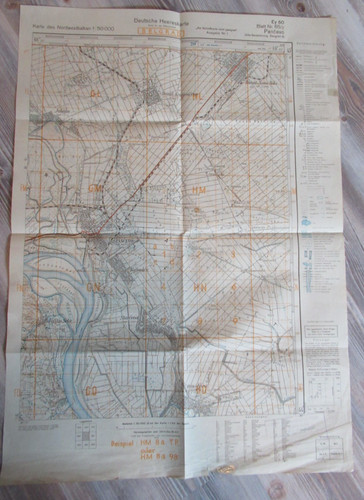 Original wehrmacht landkarte - original,