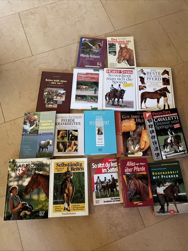 16x pferde bücher - , paket