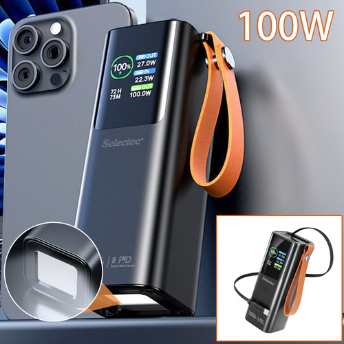 Powerbank 100 000mah 100w - 100w, |