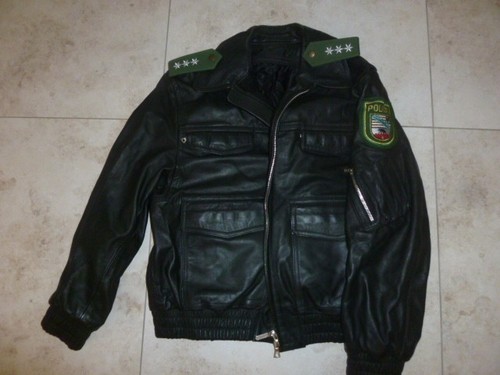 Polizei leder jacke lederjacke - polizei,