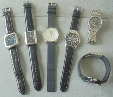 Herren Armbanduhren große Uhren 6 Stück verschiedene Marken und Größen Nr. 6014