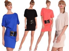 Damen Kleid Minikleid mit