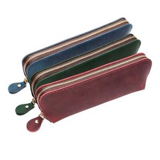 Vintage Rindsleder Federmappe