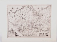 Original Landkarte Brandenburg