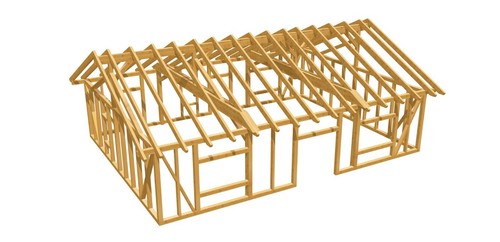 Holzgarage waren satteldach - -, waren,