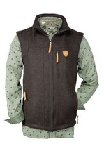 HUBERTUS Lodenweste PASSAU dunkelbraun Herrenweste Trachtenweste Weste