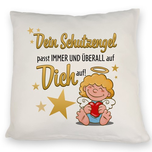 Schutzengel kissen mit spruch - schutzengel,