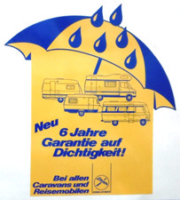 Werbe-Aufkleber Eriba Hymer Caravans Reisemobil Wohnwagen WoMo 80er 20 x 22 cm