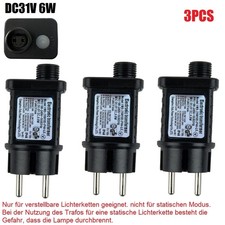 3* Premium LED Netzteil 6W 31V 8-Programme Modi Timer Adapter Trafo Lichterkette