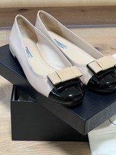 Ballerinas Prada Lackleder