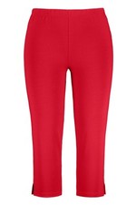 Ulla Popken große Größen Hosen 58+ rot bis 76 Caprihose Leggings Slim Fit