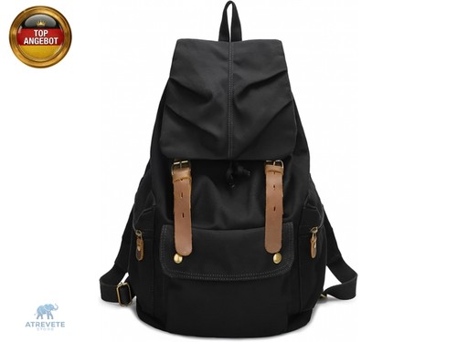 Vintage canvas rucksack mit - canvas,