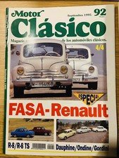 Motor Clasico Heft92 9/95 Special FASA-Renault,4/4,R8/TS,Dauphine Ondine Gordini
