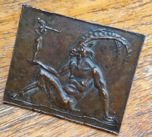 Antikes erotik bronze relief - antikes,