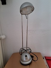 Schreibtischlampe, silber, ausziehbar 27-47cm, funktioniert