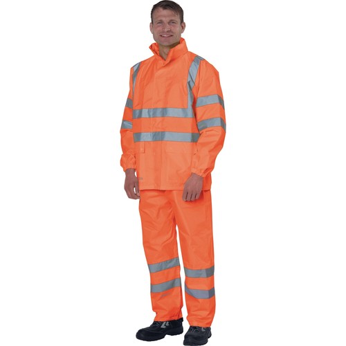 Warnschutz regenjacke l - warnschutz-regenjacke, gr.l