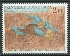 Andorra (frz.) 1980 Religiöse Kunst Fresko Engel 311 postfrisch