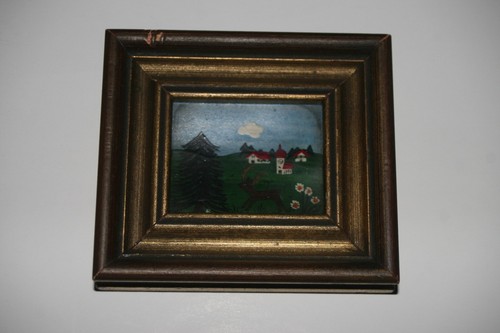 Acryl bild auf papier - bild,