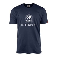 Interpol Polizei Internationale kriminalpolizeiliche Organisation T-Shirt#37092