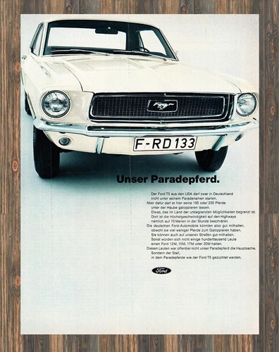 Ford mustang reklame - t5,