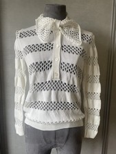 CHRISTIAN DIOR HÄKELBLUSE. Perfekter Zustand