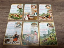 LIEBIG TRADE CARDS - 1889 - S.245 'Dinner Menus' - Deutsch