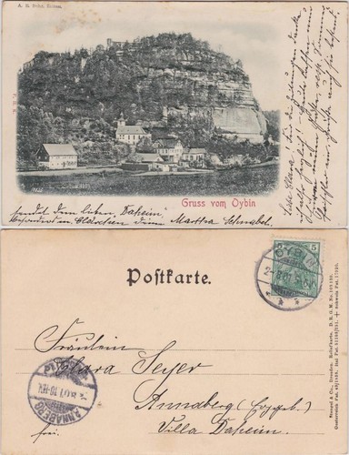 Ansichtskarte oybin partie - ansichtskarte,