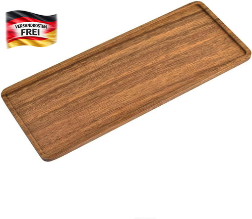Holztablett rechteckig für