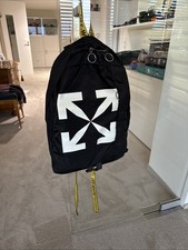 Off-White Rucksack schwarz mit gelben Schlaufen
