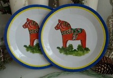 Pappteller Set Dalarnapferd