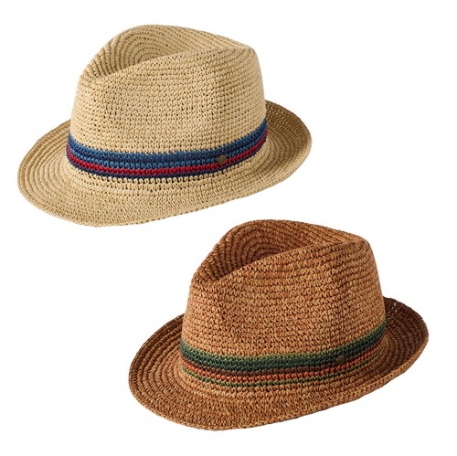 Failsworth santo straw trilby - straw,